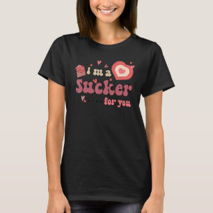 Ik ben een sukkel voor je Valentijnsdag Sweet Hear T-shirt