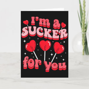 Ik ben een sukkel voor jou Candy Heart Love Happy  Kaart