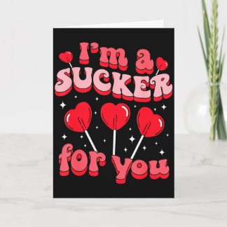 Ik ben een sukkel voor jou Candy Heart Love Happy  Kaart