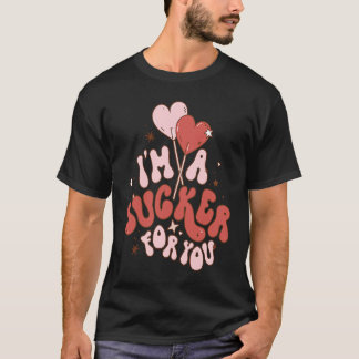 Ik ben een sukkel voor jou snoep hart liefde geluk t-shirt