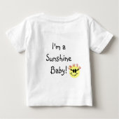 Ik ben een Sunshine Baby. Wit (Achterkant)