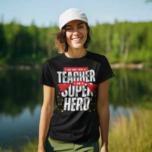 Ik ben een Superheld Wiskunde Leraar Waardering Zw T-shirt