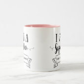 Ik ben een supermoeder tweekleurige koffiemok (Center)