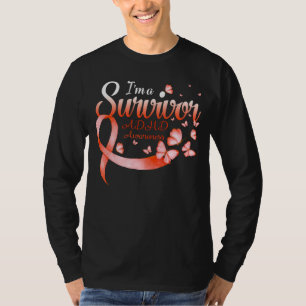 Ik ben een Survivor ADHD Awareness Butterfly Ribbo T-shirt