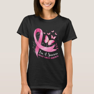 Ik ben een Survivor Breast Cancer Awareness Pink R T-shirt