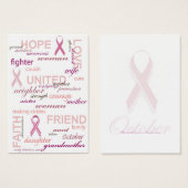 Ik ben een Survivor Gift Label Visitekaartjes (Voorkant /achterkant)