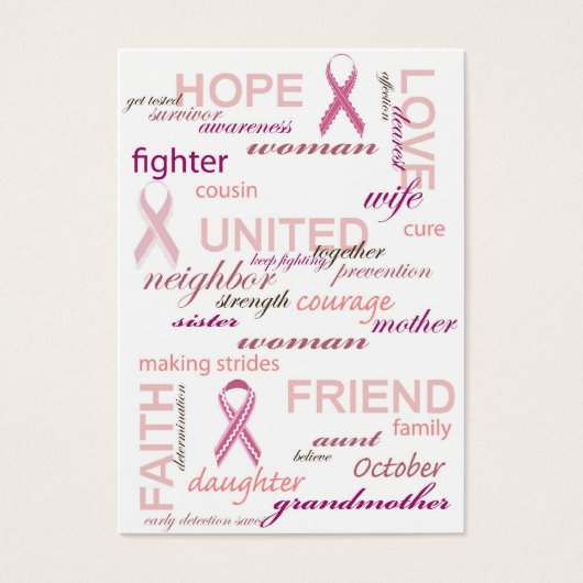 Ik ben een Survivor Gift Label Visitekaartjes (Voorkant)