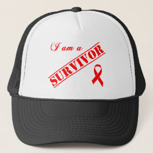 Ik ben een Survivor - Red Ribbon Trucker Pet
