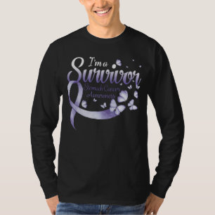 Ik ben een Survivor Stomach Cancer Awareness Butte T-shirt