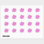 Ik ben een Sweet One Pink Birthday Sticker (Vel)
