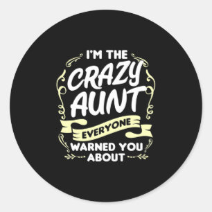 Ik ben een tante ronde sticker
