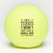 Ik ben een Tennis mama Tennisballen (Voorkant)