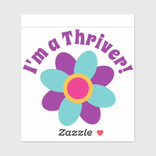 Ik ben een Thriver! Sticker (Vel)