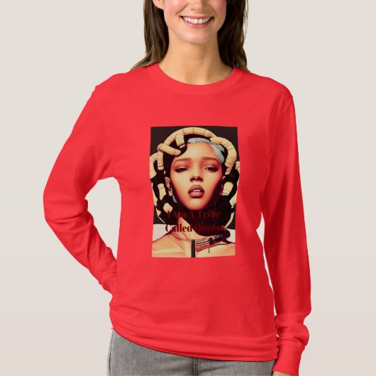 Ik ben een Tribe die koningin heet T-shirt (Voorkant)