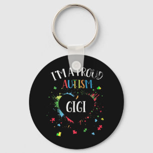 Ik ben een trots autism Gigi Autism Awareness T-sh Sleutelhanger