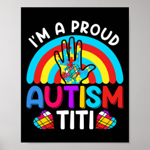 Ik ben een trots autisme titi tante poster