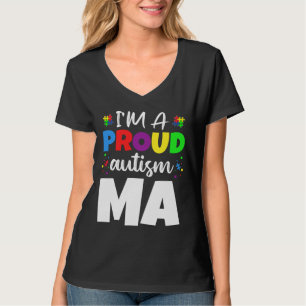 Ik ben een trots mam autisme bewustzijn t-shirt