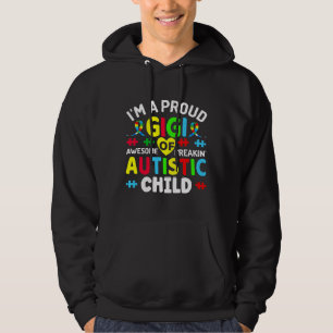 Ik ben een trots meisje van Autistic Child Autism Hoodie