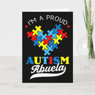 Ik ben een trotse Abuela Autisme Bewustzijn Autist Kaart