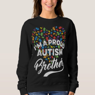 Ik ben een trotse autisme broer autisme puzzel har trui