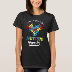 Ik ben een trotse autisme neef Autisme bewustzijn T-shirt