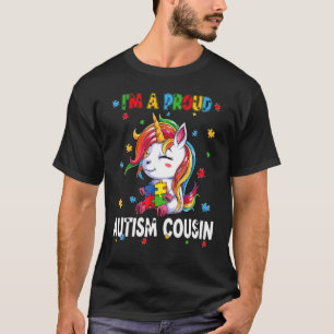 Ik ben een trotse autisme neef bewustzijn puzzel e t-shirt