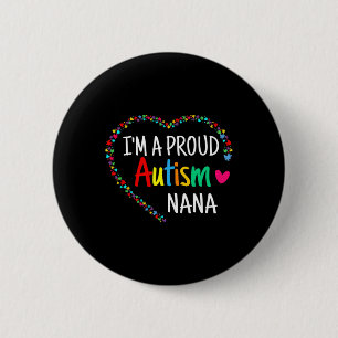 Ik ben een trotse autisme-oma vrouwen meisjes cade ronde button 5,7 cm
