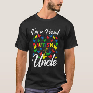 Ik ben een trotse autisme-oom Autisme bewustzijnsd T-shirt