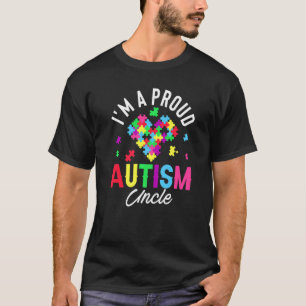 Ik ben een trotse autisme-oom familie matching aut t-shirt