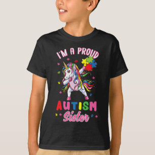 Ik ben een trotse autisme zus autisme bewustzijn t-shirt