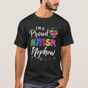 Ik ben een trotse autistische neef Autisme bewust T-shirt