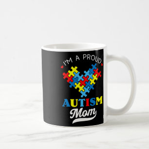Ik ben een trotse moeder Autisme bewustzijn Autist Koffiemok