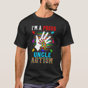 Ik ben een trotse oom Autisme Trots Familie Autism T-shirt