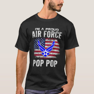 Ik ben een trotse Pop Pop van de luchtmacht met Am T-shirt