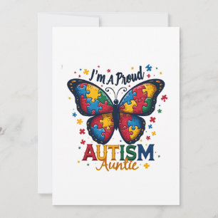Ik ben een trotse tante met autisme bewustzijn kaart