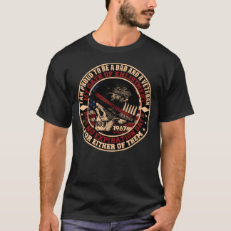 ik ben een trotse vader en veteraan t-shirt