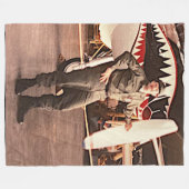 IK BEN EEN TROTSE VETERAAN FLEECE DEKEN (Voorkant (Horizontaal))