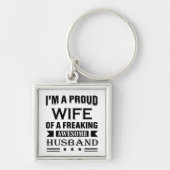 Ik ben een trotse vrouw van een geweldige man sleutelhanger (Voorkant)