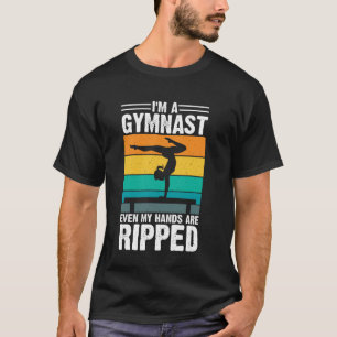 Ik ben een turnster zelfs mijn handen zijn gescheu t-shirt