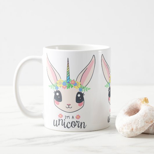 Ik ben een Unicorn Koffiemok (Met donut)