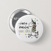 Ik ben een Unicorn Ronde Button 5,7 Cm (Voorkant /achterkant)