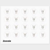 Ik ben een Unicorn Ronde Sticker (Vel)