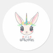 Ik ben een Unicorn Ronde Sticker (Voorkant)