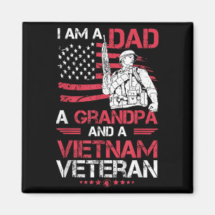 Ik ben een vader, een opa en een Vietnam veteraan Magneet