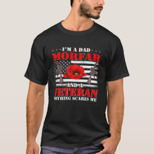 Ik ben een vader Morfar en een veteraan niets maak T-shirt