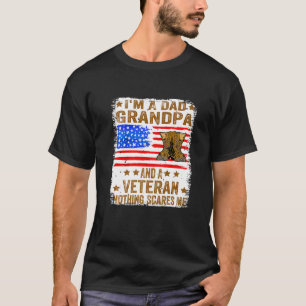 Ik ben een vader opa en een veteraan.. t-shirt