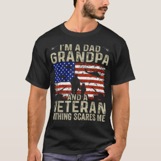 IK Ben Een Vader Opa En Een Veteraan Veteranen Vad T-shirt