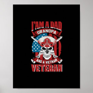 Ik ben een vader, opa en een Vietnamveteraan Poster