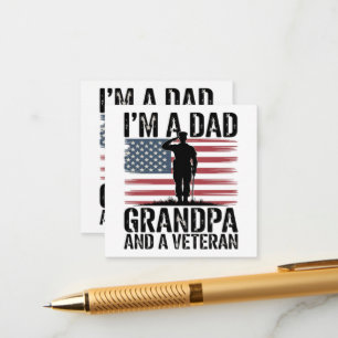 Ik ben een vader, opa en veteraan, niets maakt me informatiekaartje