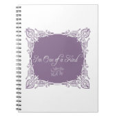 Ik ben één van een soort citaat notitieboek (Voorkant)